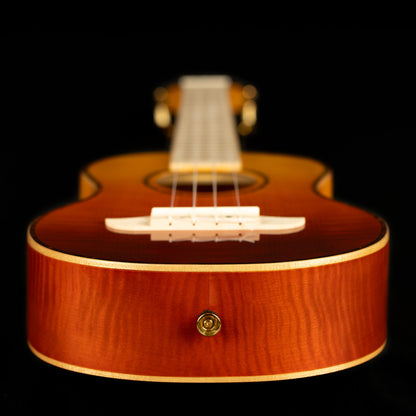 ORTEGA Prism Series Tenor Ukulele 4 String - Flamed Maple Tequila Burst Fade + Bag