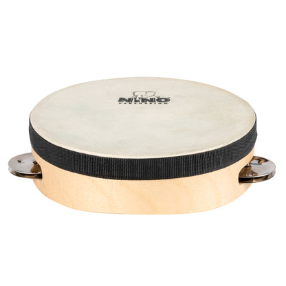 NINO Percussion Tamburin mit Kunststofffell - 6” einreihig