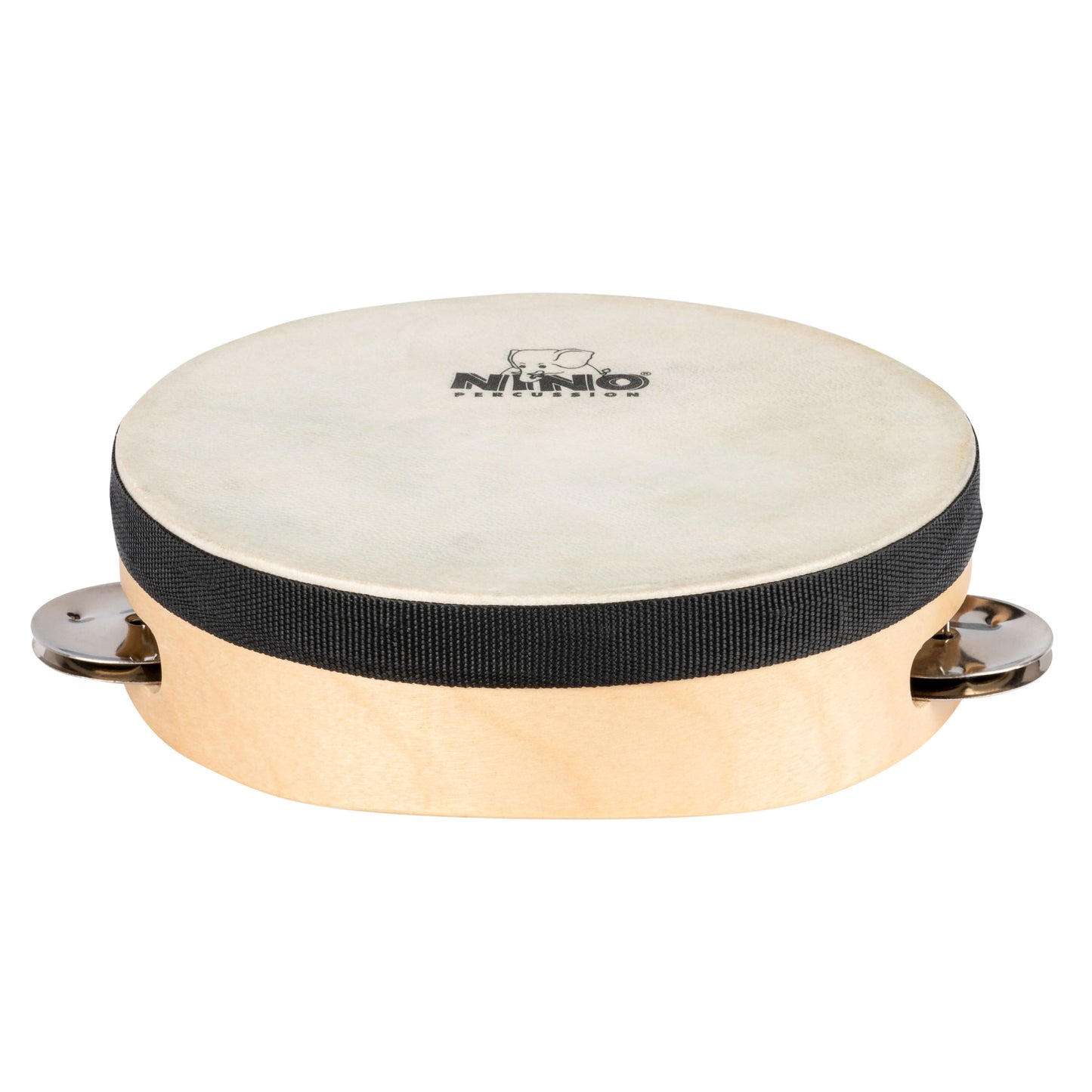 NINO Percussion Tamburin mit Kunststofffell - 6” einreihig
