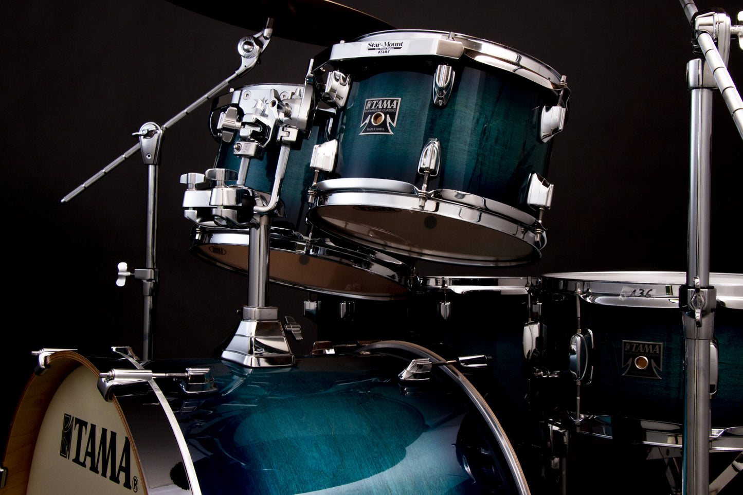 TAMA Superstar Classic Shell Kit 5 teilig - Blue Lacquer Burst/Chrom HW