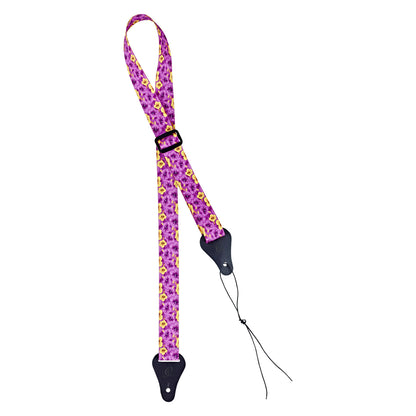 ORTEGA Nylonukulelengurt  - Purple Flower