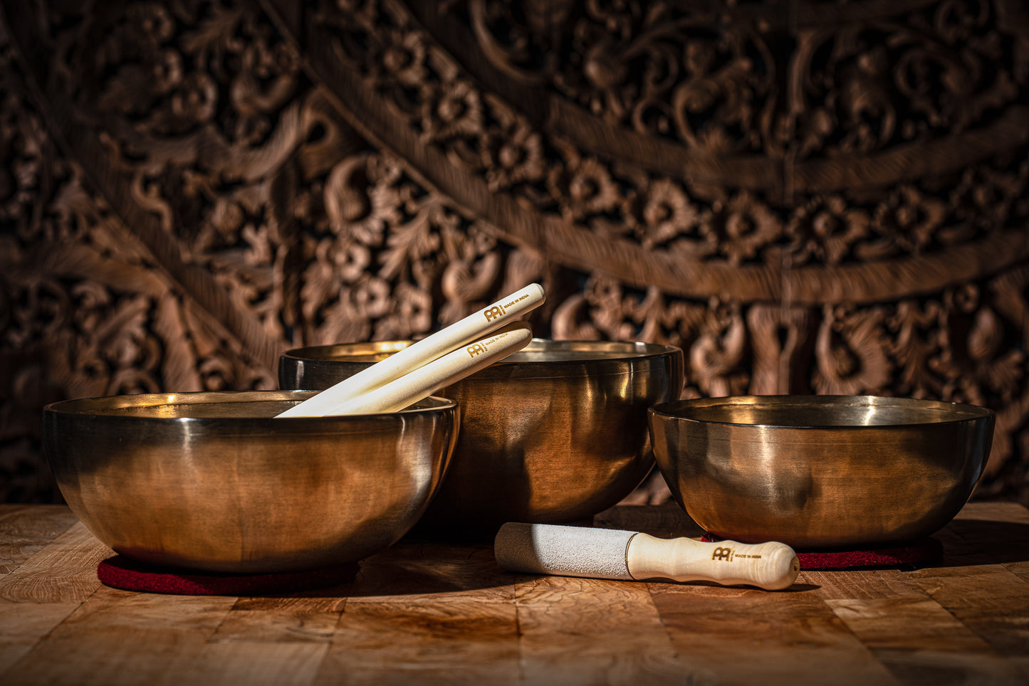 MEINL Sonic Energy Energy Therapy Series Singing Bowl Set 6 pcs - 1400/1800/2200g + Mallets