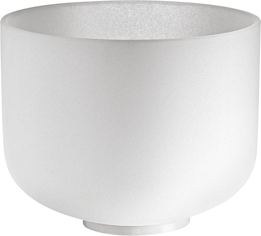 MEINL Sonic Energy Weiß-mattierte Kristallklangschale 10“ - D4/Sakralchakra/432 Hz