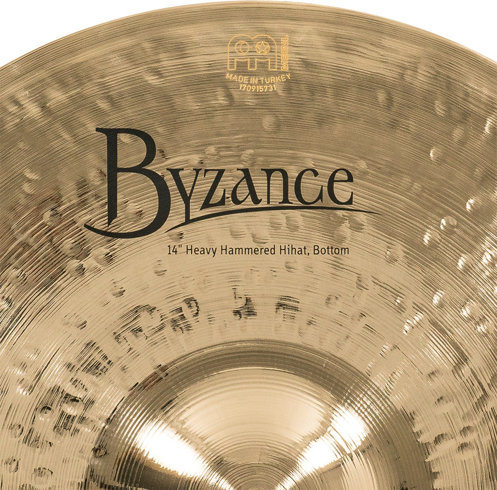 MEINL Cymbals Byzance Brilliant Heavy Hammered Hihat - 14"