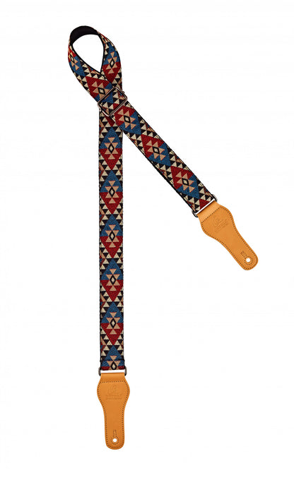 ORTEGA Ukulelengurt - Länge 1390mm / 54,33" (Max) / Breite 37mm - African Dance