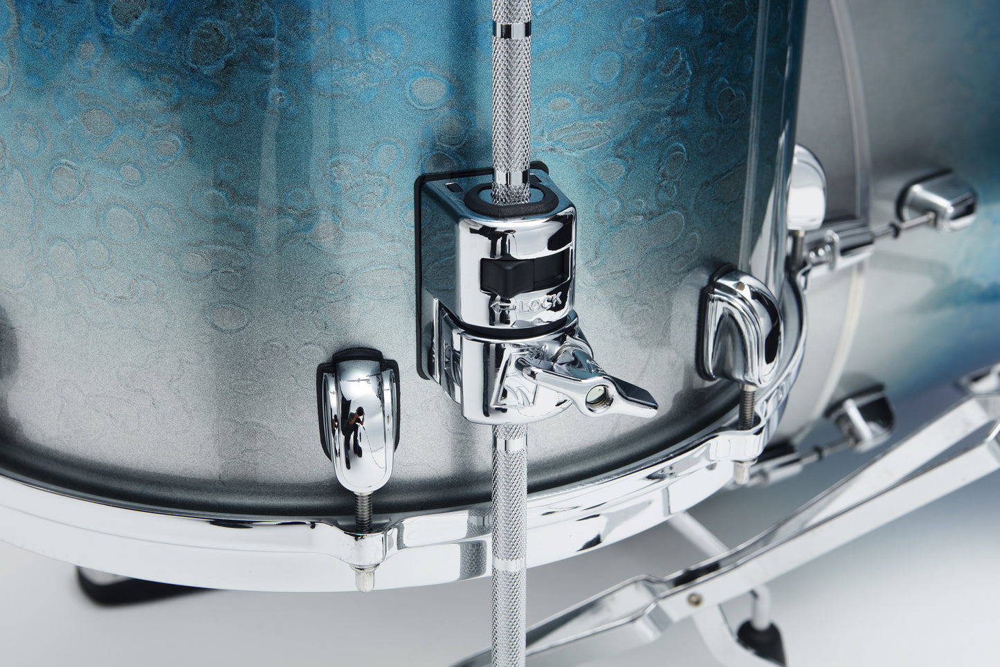 TAMA Starclassic Walnut/Birch Lacquer Shell Kit 3 teilig - Molten Blue Ice Fade/Chrom HW