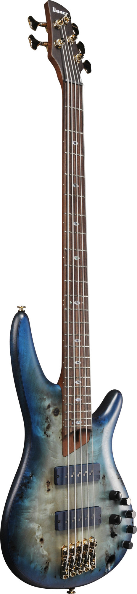 IBANEZ Prestige SR E-Bass 5-String - Ghost Fleet Blue Burst + Koffer