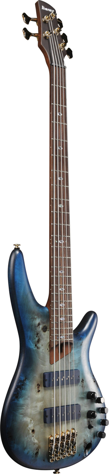 IBANEZ Prestige SR E-Bass 5-String - Ghost Fleet Blue Burst + Koffer