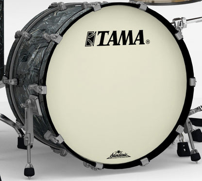 TAMA Starclassic Maple Duracover Wrap Bass Drum 20" x 16" - Charcoal Swirl/Smoked Black Nickel HW/ohne Tom Halter