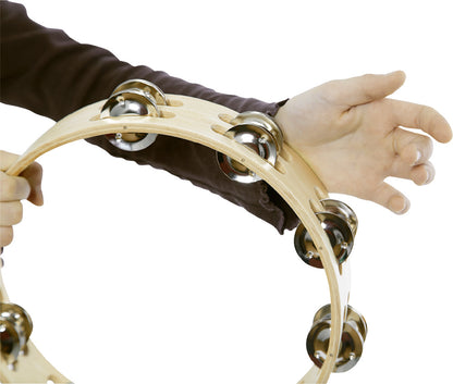 NINO Percussion Wood Tambourine - 10"