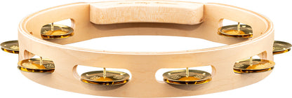 MEINL Percussion Artisan Edition Series Single-Row Wood Tambourine - 10"
