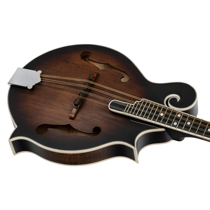 ORTEGA Americana Serie F-Style Mandolin 8 String - Spruce / Maple Satin Whiskey Burst
