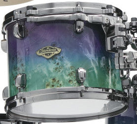 TAMA Starclassic Walnut/Birch Lacquer Rack Tom 8" x 7" - Nebula Mappa Burl Fade/Black Nickel HW