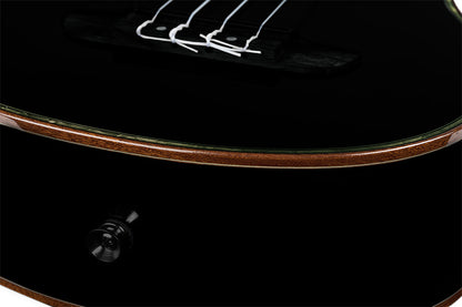 ORTEGA Onyx Serie Tenor Ukulele 4 String - Spruce / Mahogany Black + Bag