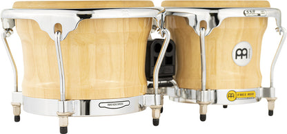 MEINL Percussion Professional Series Wood Bongo 7" Macho & 8 1/2" Hembra - Natural