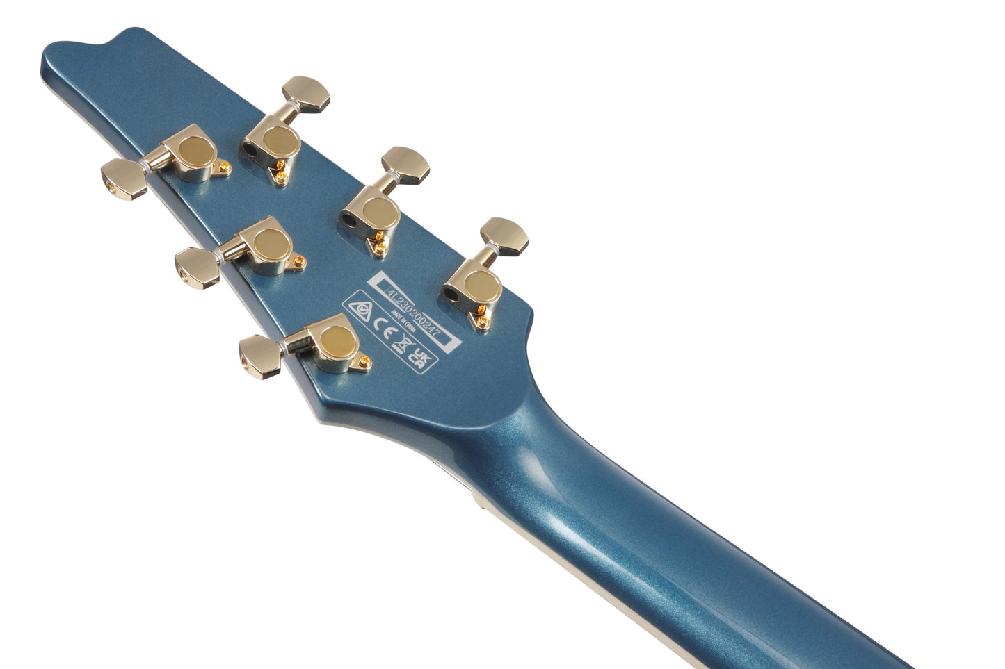 IBANEZ Iceman Electric Guitar 6-String - Antique Blue Metallic + Gig Bag