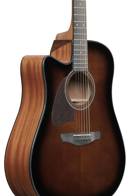 IBANEZ Advanced Acoustic AAD Acoustic Guitar 6-String Lefty - Dark Violin Sunburst High Gloss
