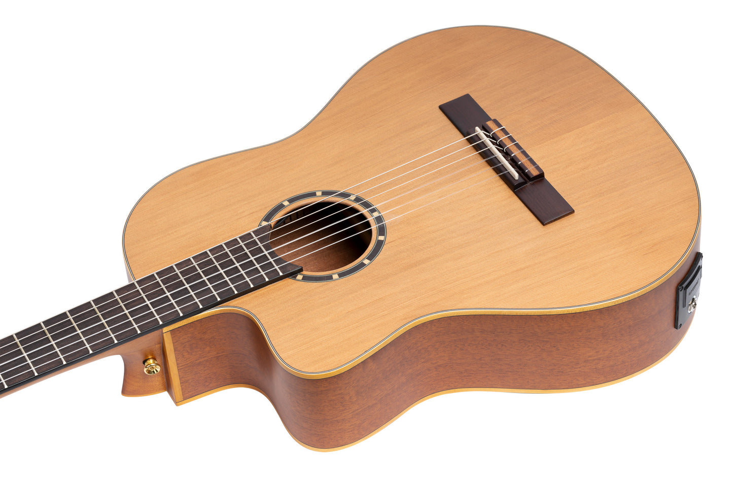 ORTEGA Family Series Pro 4/4 Classical Slim Neck Guitar 6 String Lefty - Solid Cedar / Mahogany Natural + Gig Bag