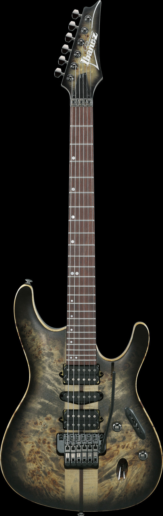 IBANEZ Premium S E-Gitarre 6-String - Charcoal Black Burst + Gigbag