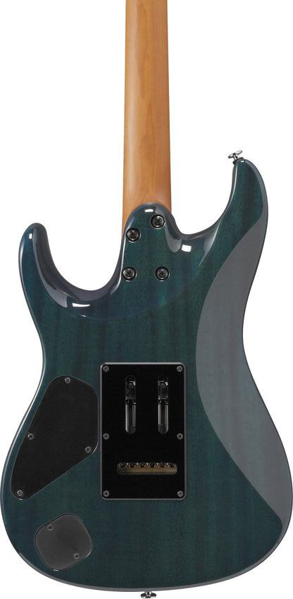 IBANEZ Martin Miller Signature E-Gitarre 6-String - Transparent Aqua Blue + Koffer