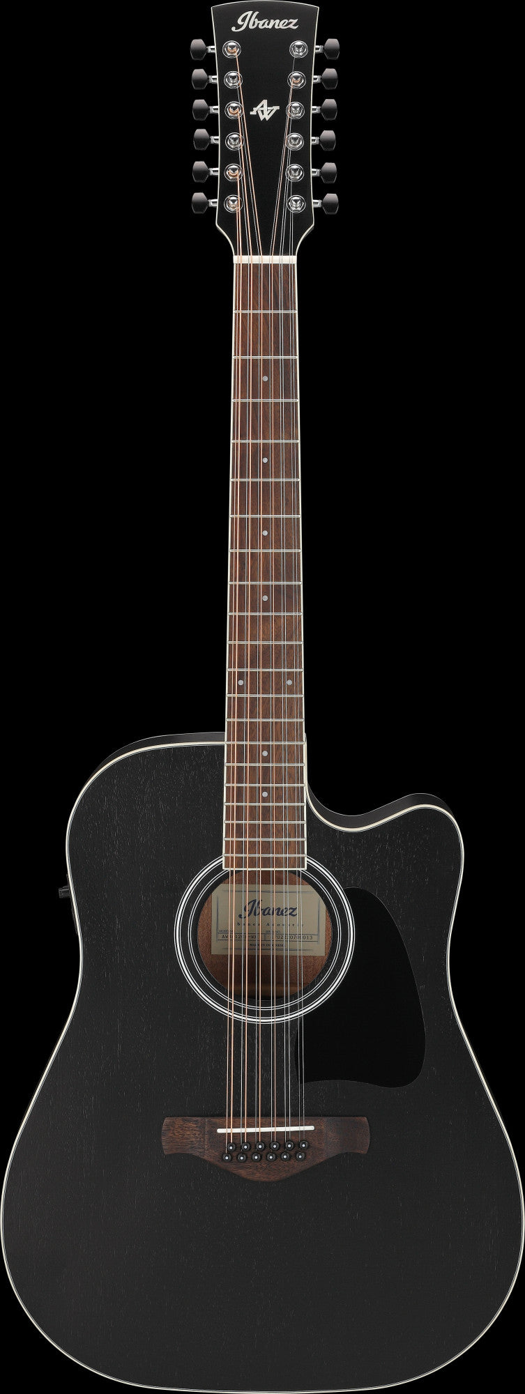 IBANEZ Artwood AW Akustikgitarre 12-String - Weathered Black