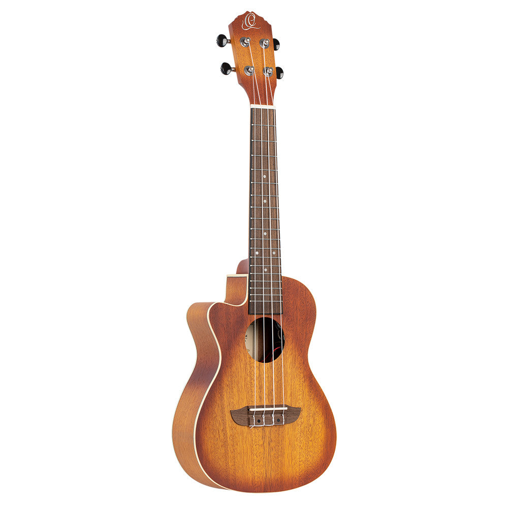 ORTEGA Earth Serie Konzert Preamp Ukulele 4 String Lefty - Sunburst