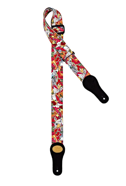 KEIKI Designer Serie Nylon Guitar Strap - "El Muerto"