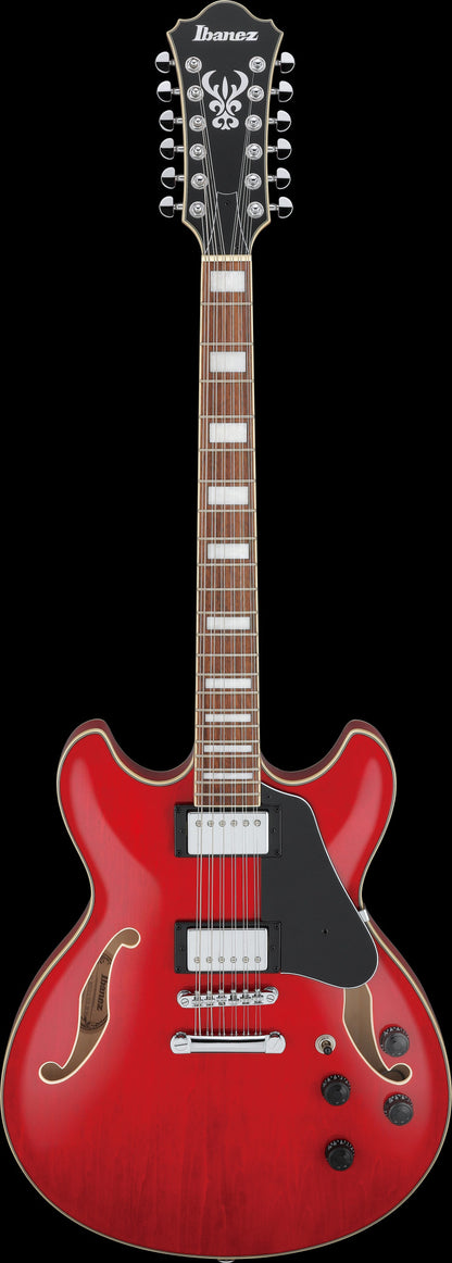 IBANEZ Artcore AS Hollow Body Guitar 12-String - Transparent Cherry Red