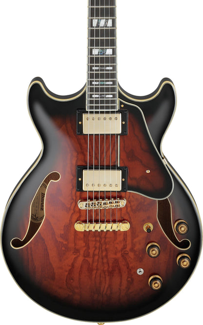 IBANEZ Artstar AM Hollow Body Guitar 6-String - Dark Brown Sunburst + Case