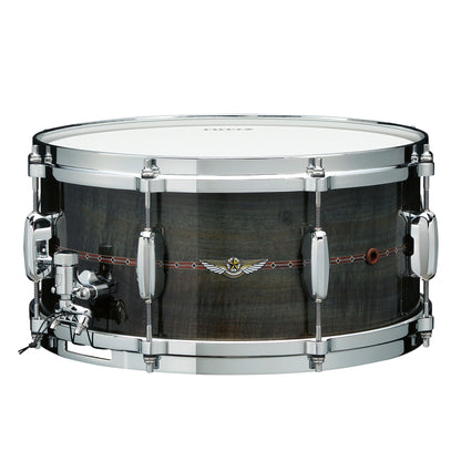 TAMA STAR Bubinga Snaredrum 14" x 6,5" - Pewter Blue Australian Acacia/Chrom HW - Outside Inlay