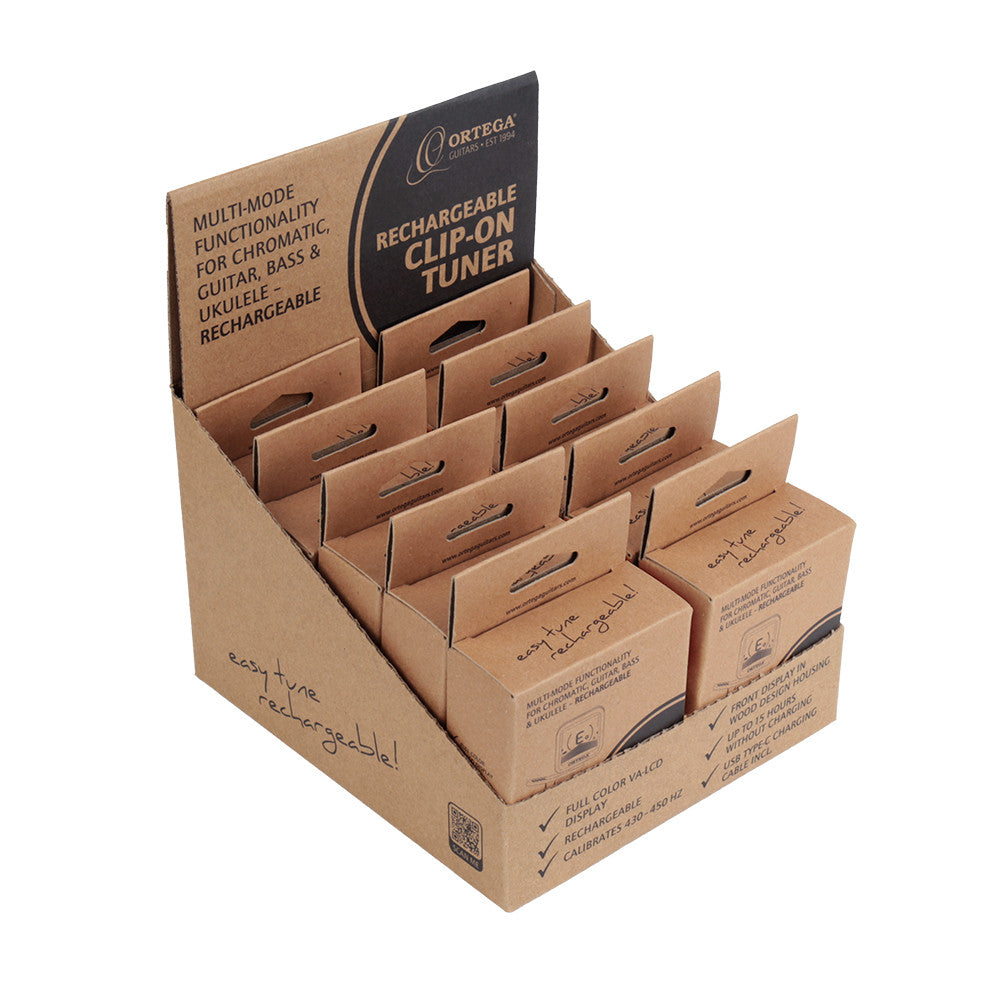 ORTEGA Headstock-Tuner Sales Display - 10 Stück