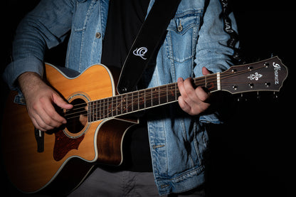 ORTEGA Wildledergitarrengurt - Relax Black