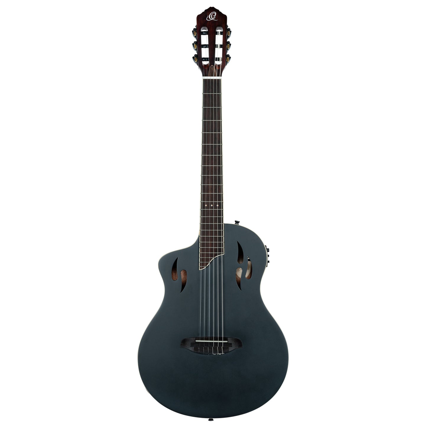 ORTEGA TourPlayer DeLuxe Nylon String Guitar 6-String Lefty - Spruce Black + Gig Bag