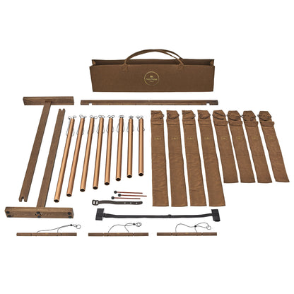 MEINL Sonic Energy 8-piece Sound Bath Tube Chime Set, 440 Hz, Bronze