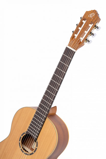 ORTEGA Family Series 4/4 Konzertgitarre 6 String Lefty - Zeder / Mahagoni Natur + Bag