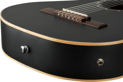 ORTEGA Family Series 3/4 Konzertgitarre 6-String - Satin Black + Gigbag