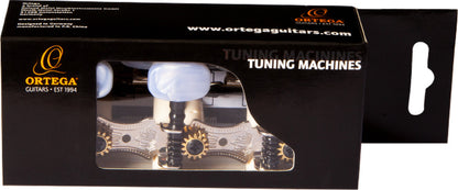 ORTEGA Family Series Guitar Tuning Machines - Chrome/White