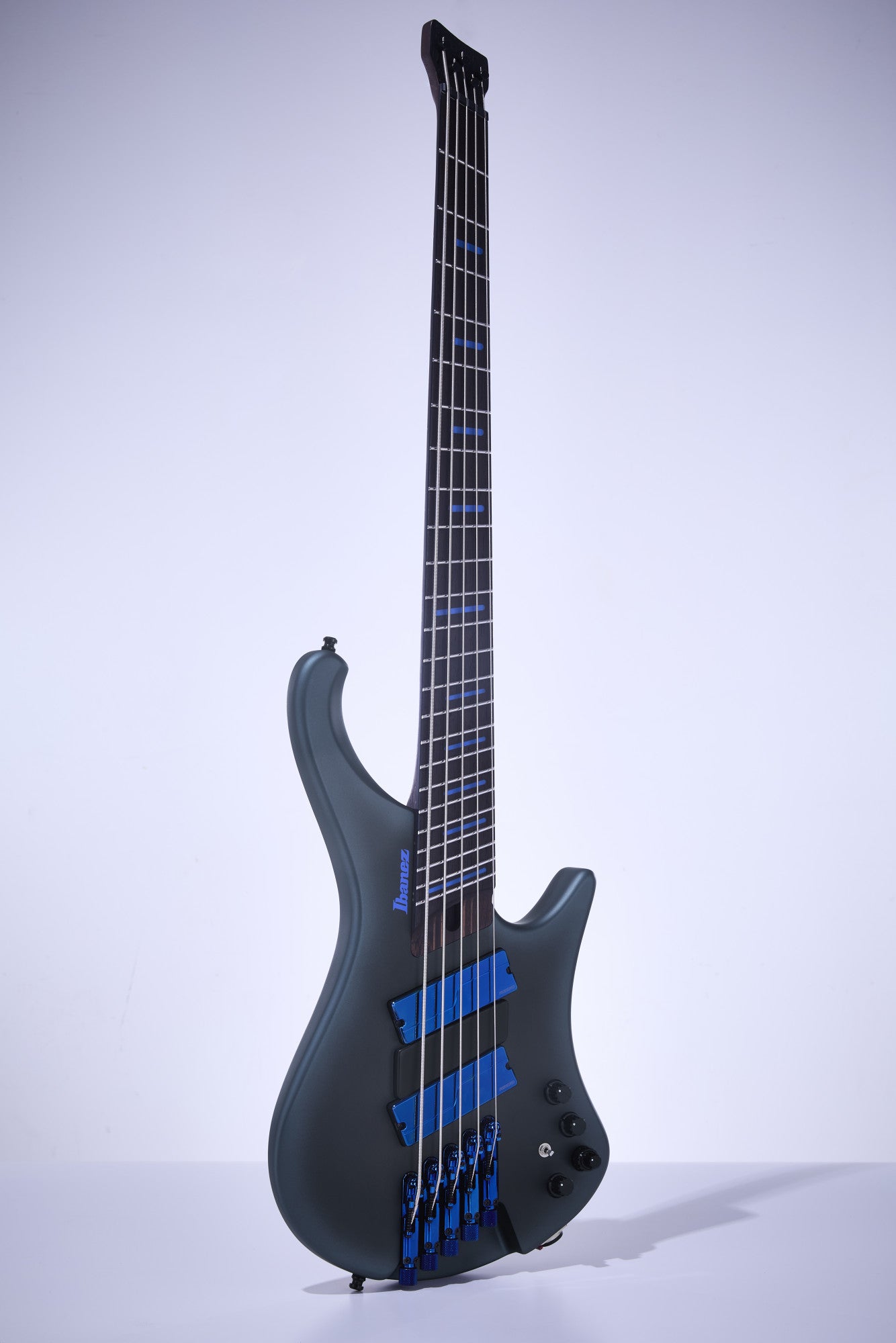 IBANEZ Bass Workshop EHB Electric Bass 5-String Multi Scale - Midnight Arctic Ocean Matte + Gig Bag