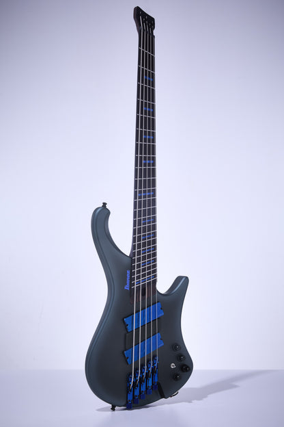 IBANEZ Bass Workshop EHB Electric Bass 5-String Multi Scale - Midnight Arctic Ocean Matte + Gig Bag
