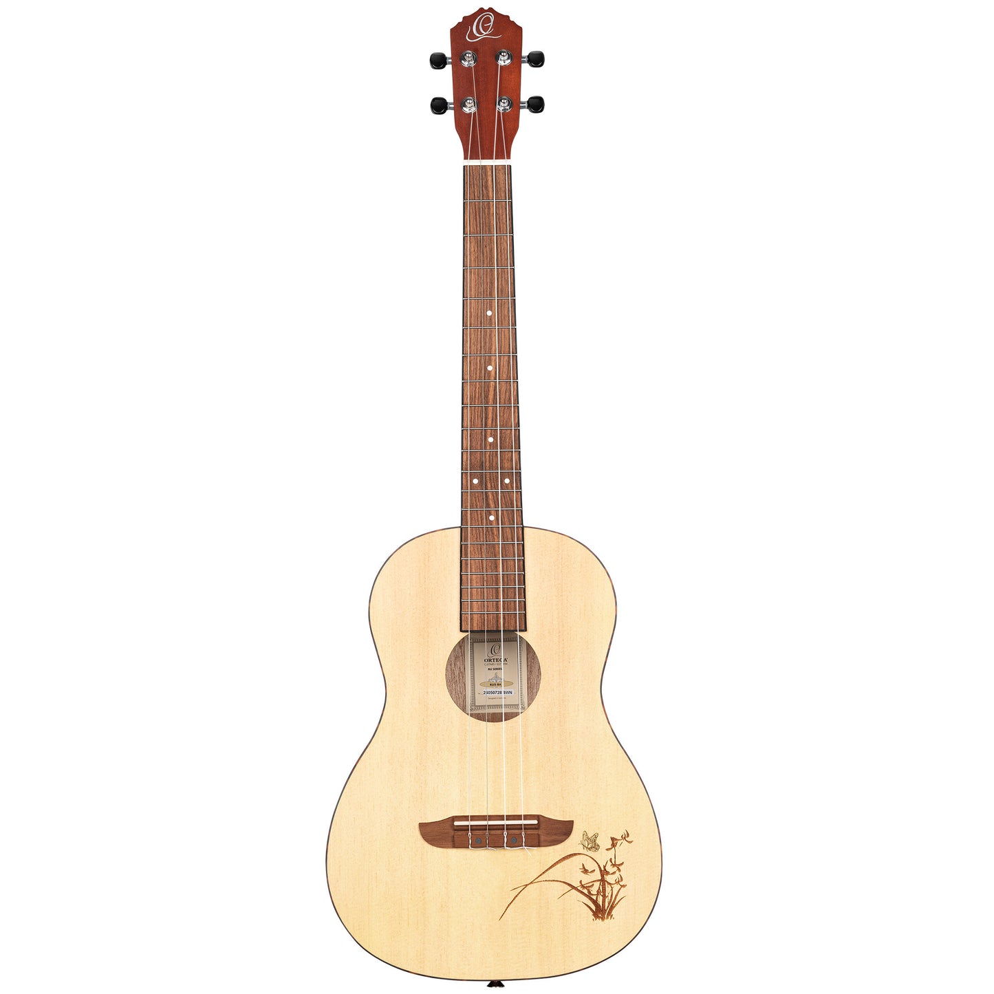 ORTEGA Bonfire Serie Bariton Ukulele 4 String - Fichte/Sapele Natur