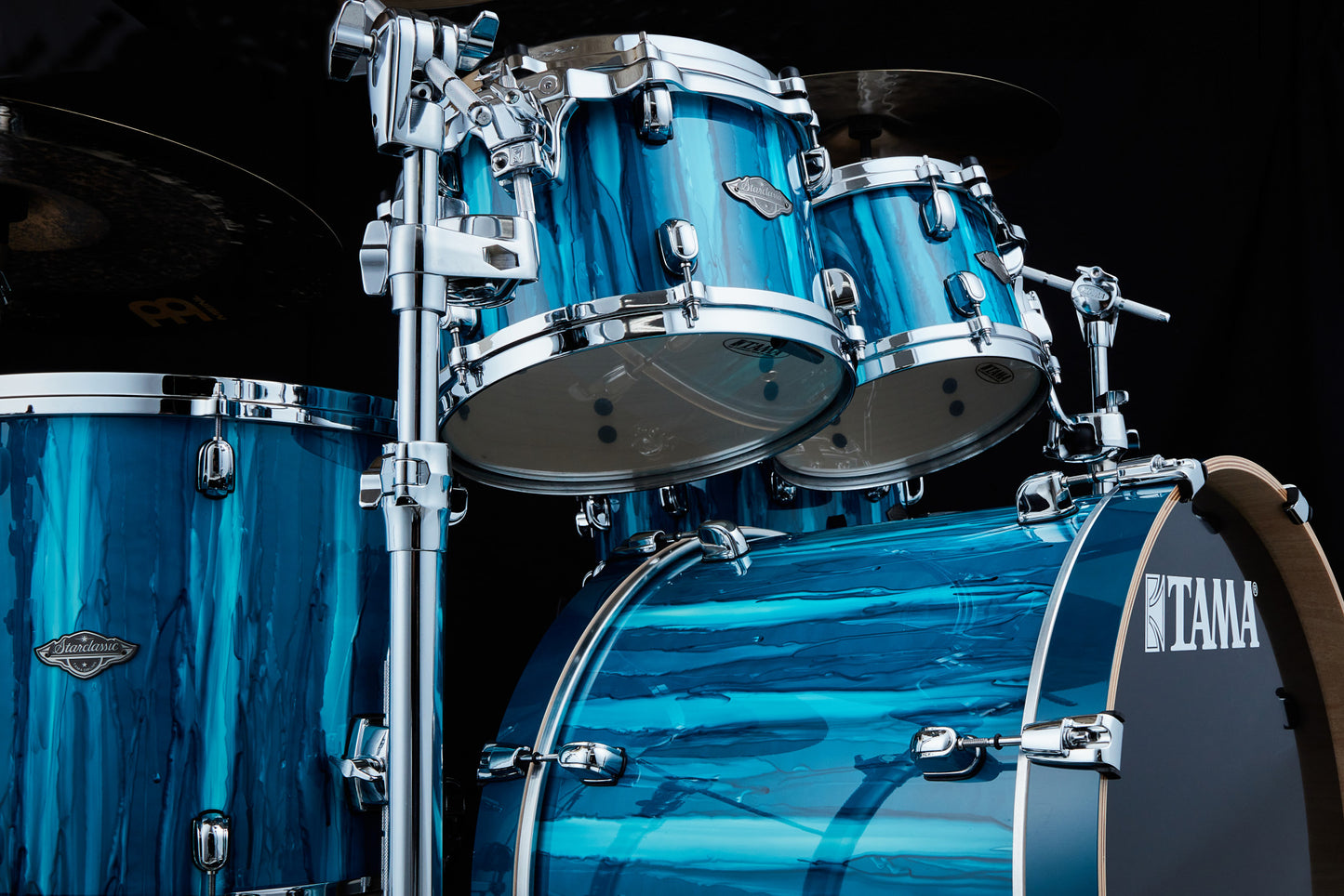 TAMA Starclassic Performer Shell Kit 5 teilig - Sky Blue Aurora/Chrom HW
