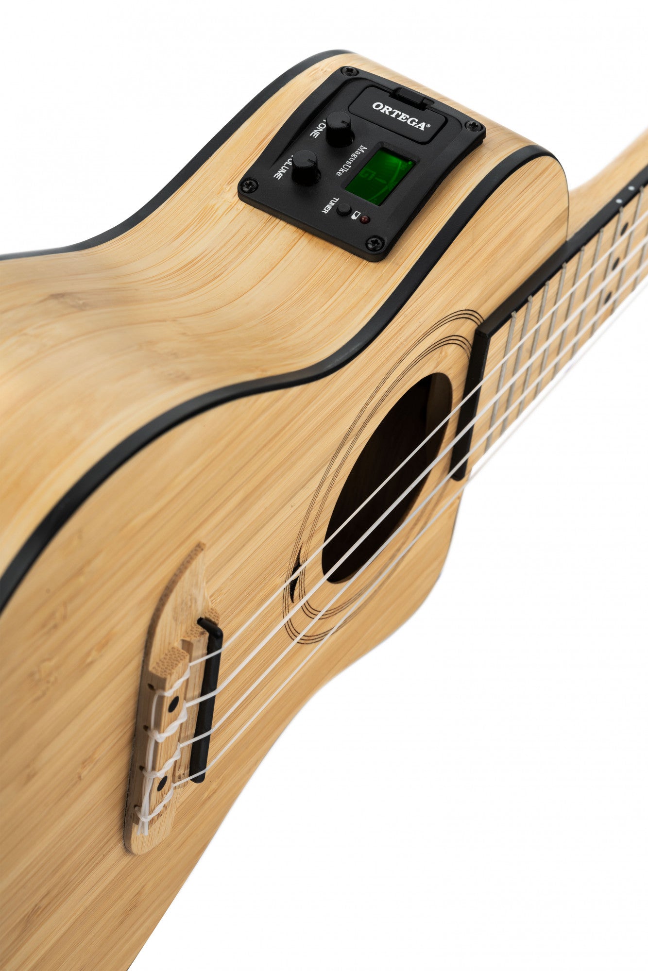 ORTEGA Bamboo Series Concert Ukulele 4 String - Solid Bamboo Natural + Bag