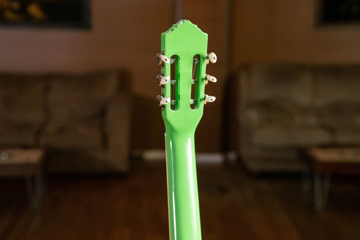 ORTEGA Gaucho Series 4/4 Nylon String Guitar 6-String - Green Apple + Gig Bag