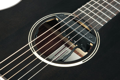 IBANEZ Jon Gomm Signature Akustikgitarre 6-String - Black Satin Decke / Natural High Gloss Boden und Zargen + Gigbag
