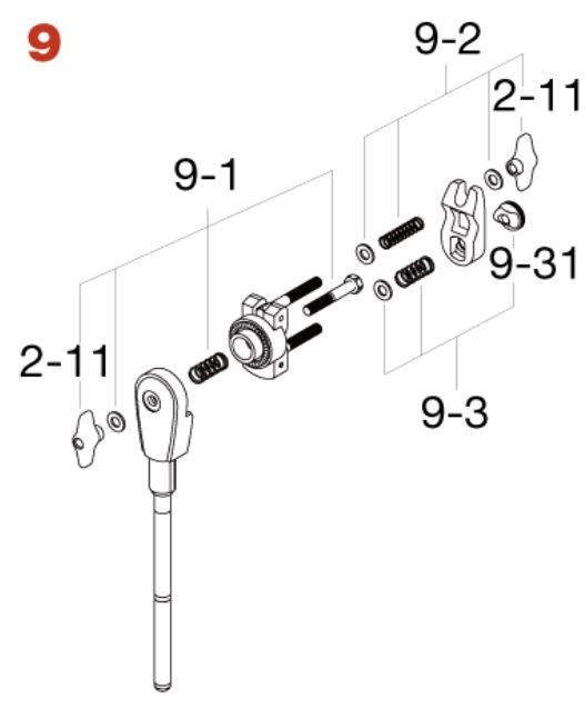 TAMA Boom Arm für HH905RH HiHat Ständer - komplett