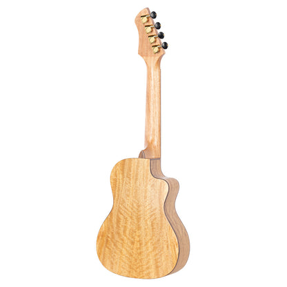 ORTEGA Horizon Serie Konzert Preamp Ukulele 4 String Lefty - Mango Natural + Bag