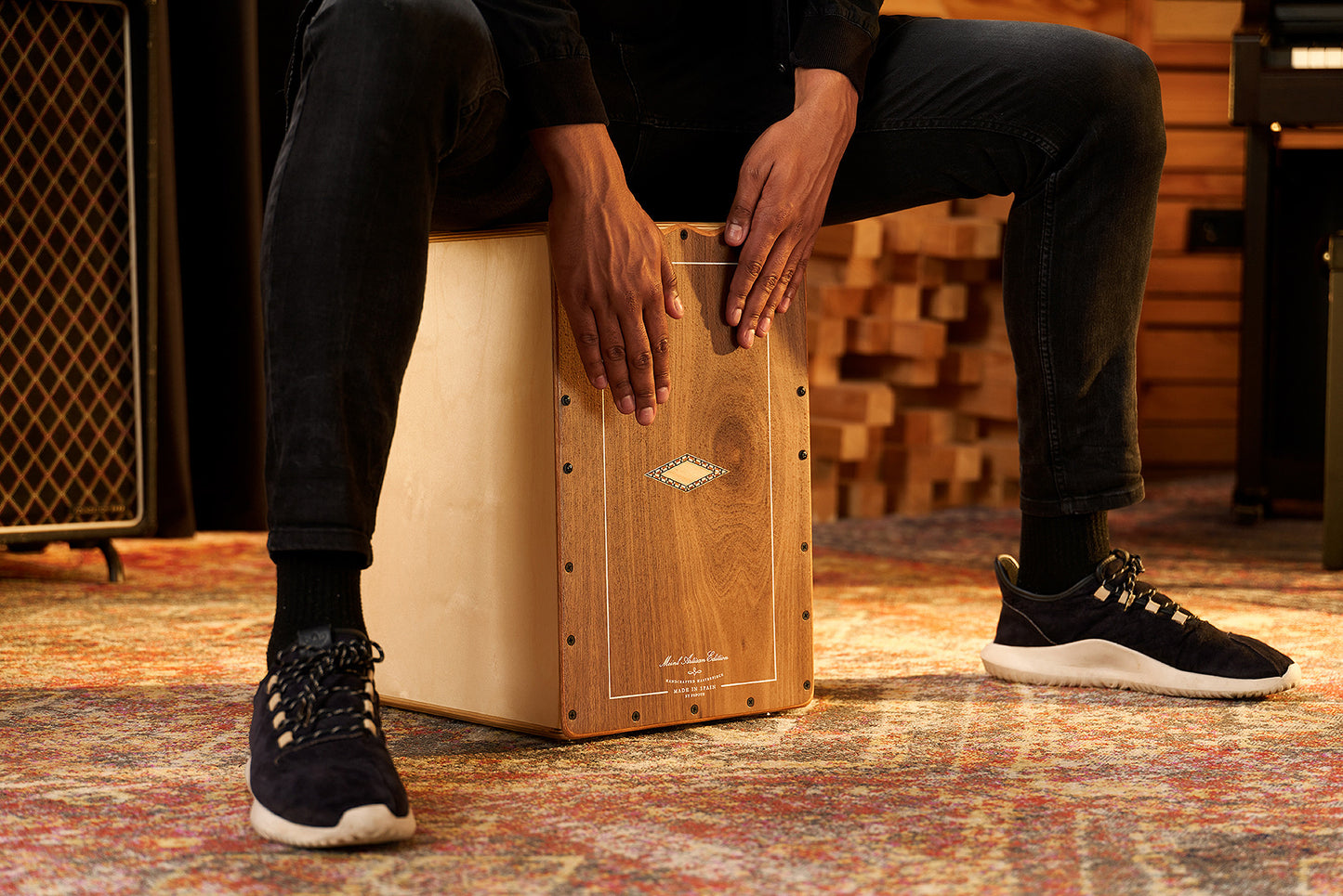 MEINL Percussion Artisan Edition Serie String Cajon Cantina Line - Walnut