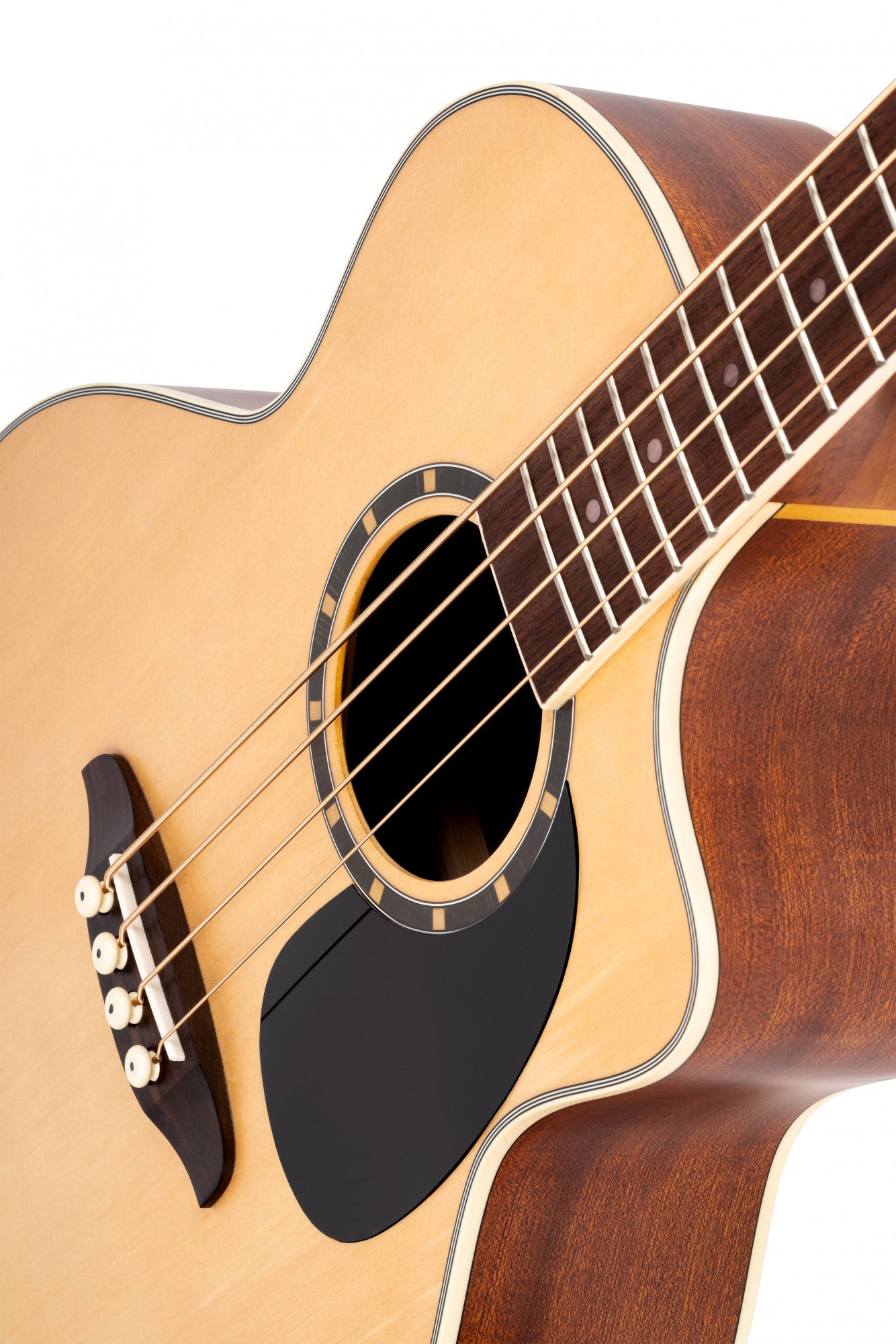 ORTEGA Deep Series 7 Medium Scale Acoustic Bass 4 String - Spruce / Mahogany Natural