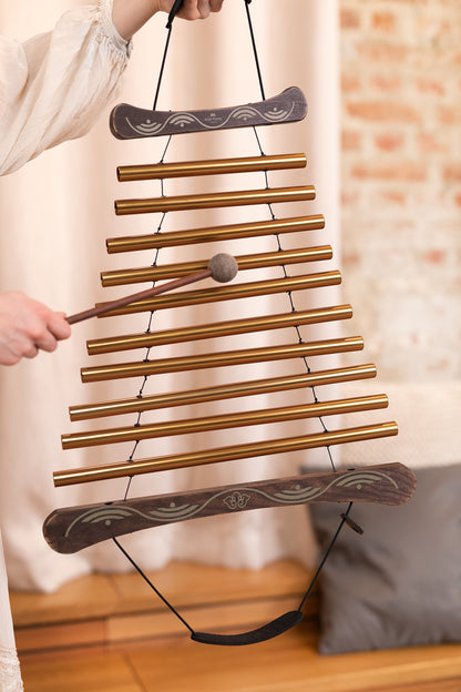 Meinl Sonic Energy Meditation Flow Chime 35"/88 cm - 440 Hz/10 Töne/D Dur - Bronze