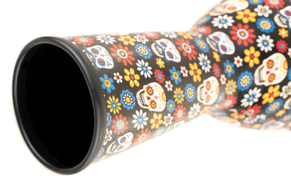 MEINL Percussion Alpine Series Synthetic Djembe - 10" Day of the Dead Finish